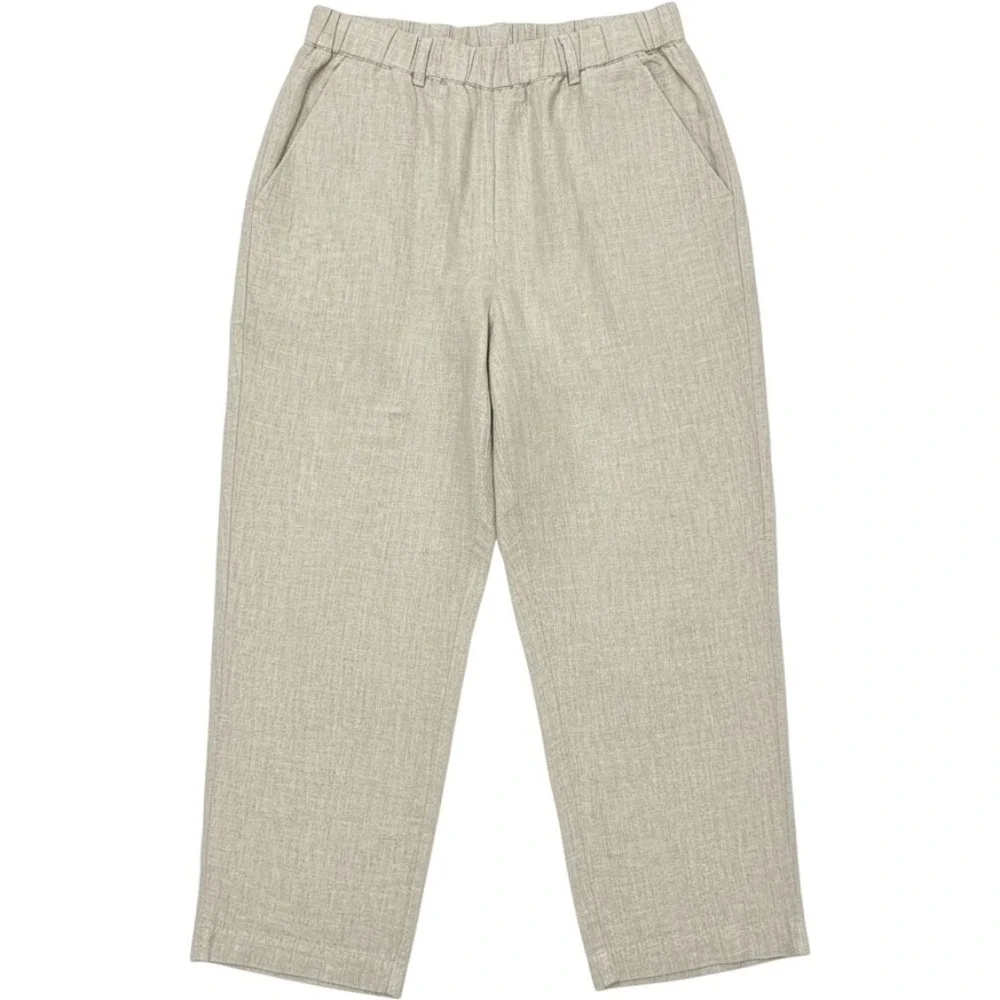 Quince 100% European Linen Pants Womens S Flax Beige Straight Leg Minimalist